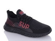 Кроссовки Чоловіче Взуття+ 079 black-red в магазине Фонтан Обуви