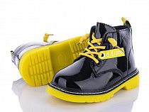 Ботинки Clibee GP708A black-yellow в магазине Фонтан Обуви