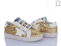 Кеды Clibee AD22006 white-gold в магазине Фонтан Обуви