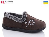 Бурки Slipers 2202 коричневий в магазине Фонтан Обуви