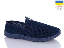 Слипоны Dago Сітка M42 синій в магазине Фонтан Обуви
