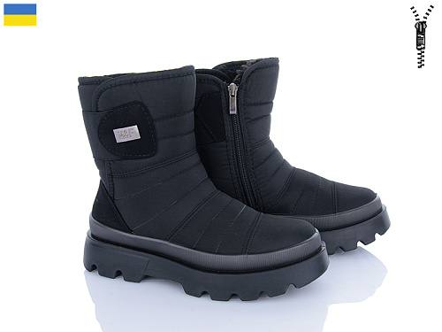 Дутики Roks 5401 чорний в магазине Фонтан Обуви