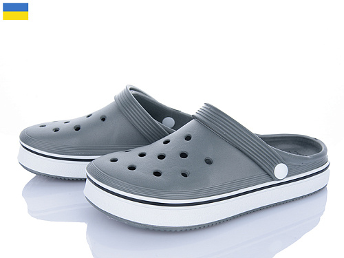 Кроксы Roks 1004 сірий в магазине Фонтан Обуви