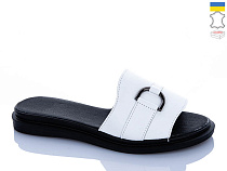Шлепанцы Sali 15 білий чор-п. в магазине Фонтан Обуви