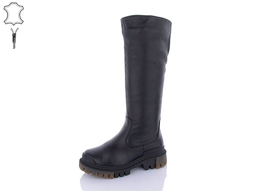 Сапоги Qq Shoes 703 black в магазине Фонтан Обуви