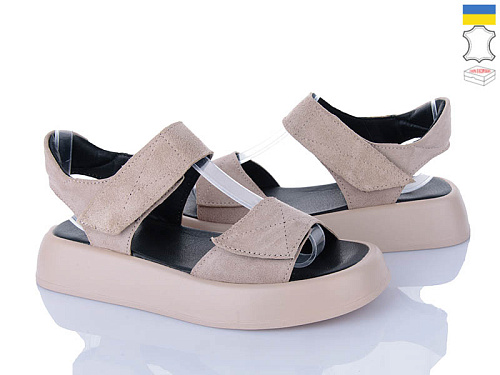 Босоножки A.N.I.One 4070-59 бежевий замш в магазине Фонтан Обуви