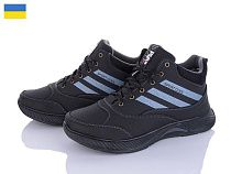Ботинки Kindzer Б4-3 чорний в магазине Фонтан Обуви