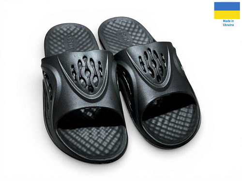 Шлепанцы Rai Shoes С73 чорний в магазине Фонтан Обуви