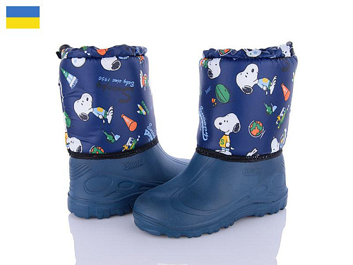 Сапоги Demur СПП Снупі синій-2025 в магазине Фонтан Обуви