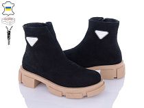 Ботинки Мрія 273 чорний замш в магазине Фонтан Обуви