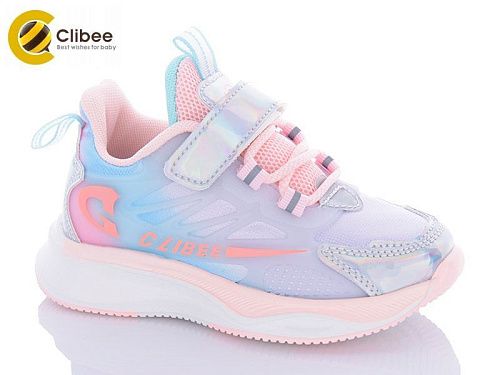 Кроссовки Clibee-Apawwa LB961 silver-pink в магазине Фонтан Обуви