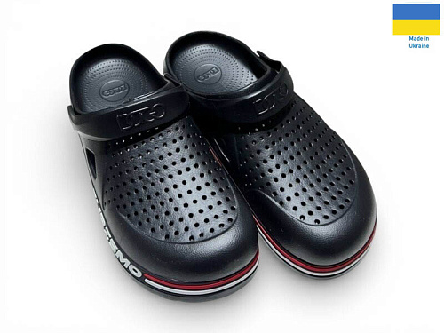 Кроксы Rai Shoes 521 чорний в магазине Фонтан Обуви