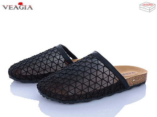 Шлепанцы Veagia-Ada N12 black в магазине Фонтан Обуви