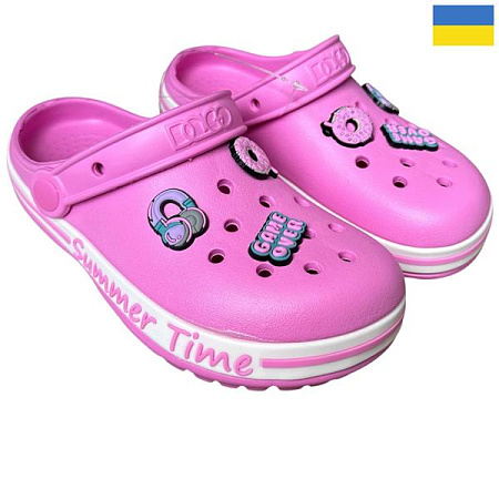 Кроксы Rai Shoes 328 рожевий в магазине Фонтан Обуви