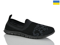 Слипоны Demur 6597 чорний в магазине Фонтан Обуви