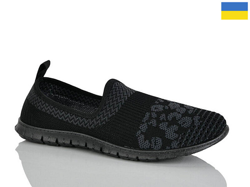 Слипоны Demur 6597 чорний в магазине Фонтан Обуви