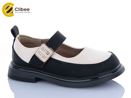 Туфли Clibee-Apawwa DB708 beige-black в магазине Фонтан Обуви