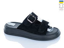 Шлепанцы Sali 10 чорний з чор-п. в магазине Фонтан Обуви