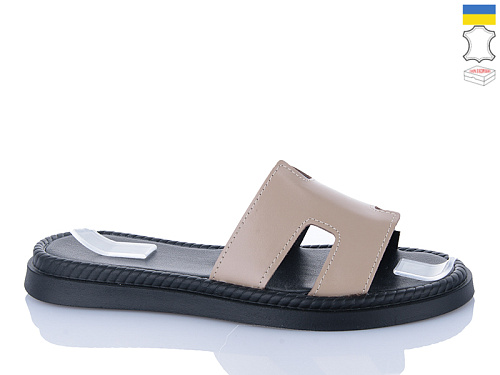 Шлепанцы Sali 501-1 капучино чор-п. в магазине Фонтан Обуви