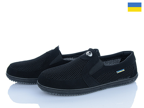 Слипоны Львов База Verta  Т11 чорний в магазине Фонтан Обуви