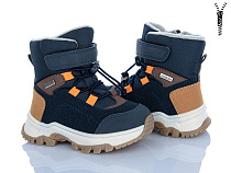 Ботинки Clibee AB3620 navy-brown в магазине Фонтан Обуви