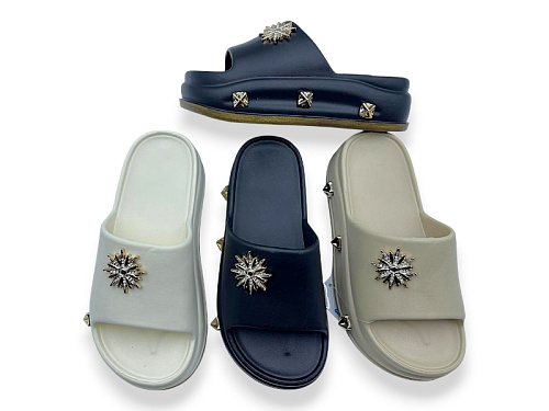 Шлепанцы Rai Shoes NUO2044 mix в магазине Фонтан Обуви