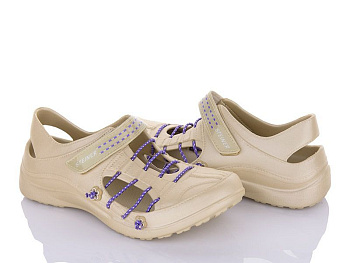 Кроксы Viktoria N05-94 beige в магазине Фонтан Обуви