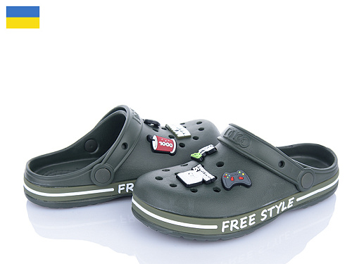 Кроксы Golden Lion 329 хакі в магазине Фонтан Обуви