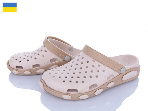 Кроксы Vladimir Кредо Сабо2091 беж-т.бежевий в магазине Фонтан Обуви