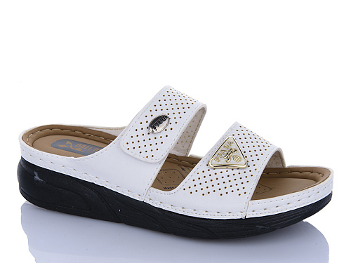 Шлепанцы Sali One 802 білий в магазине Фонтан Обуви