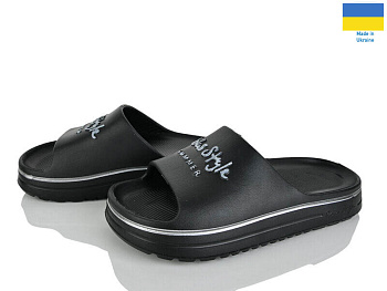 Шлепанцы Rai Shoes 540-010 чорний в магазине Фонтан Обуви