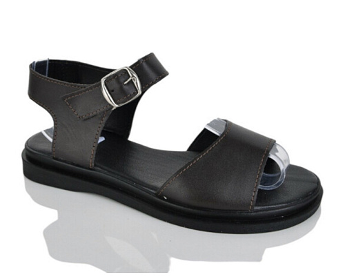 Босоножки 140 коричнева шкіра в магазине Фонтан Обуви