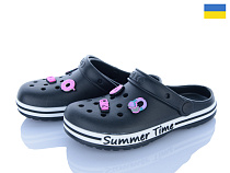 Кроксы Golden Lion N328 чорний в магазине Фонтан Обуви