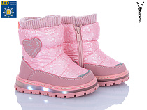 Дутики Clibee-Shosho D6915P-1 pink LED в магазине Фонтан Обуви