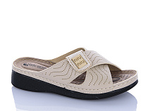 Шлепанцы Sali One 09-80 бежевий в магазине Фонтан Обуви