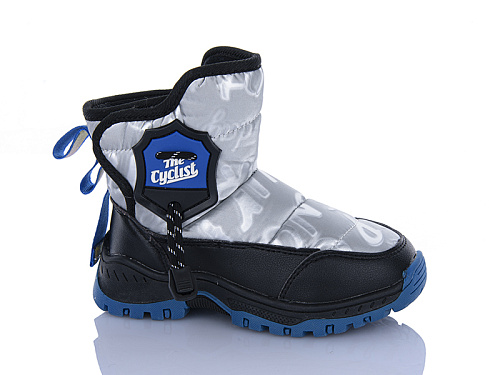 Дутики Jibukang SG0766-2 blue-silver в магазине Фонтан Обуви