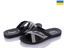 Шлепанцы Gurkem TRK2026-007 сірий-чорний в магазине Фонтан Обуви