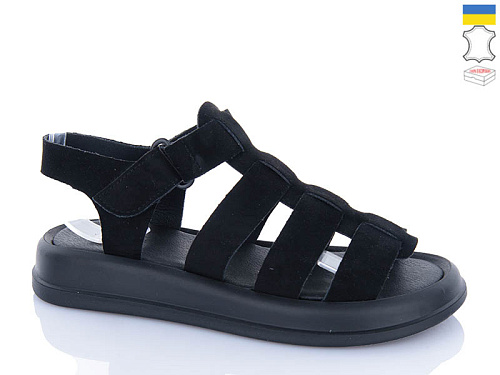 Босоножки Sali 263 чорний з чор-п. в магазине Фонтан Обуви