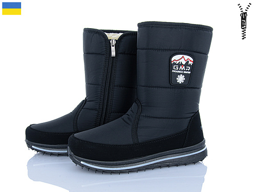 Дутики Roks 3117 чорний в магазине Фонтан Обуви