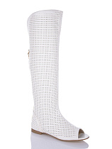 Сапоги Miss Ilonna K7 белый в магазине Фонтан Обуви