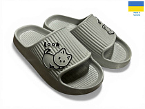 Шлепанцы Rai Shoes 104 сірий в магазине Фонтан Обуви