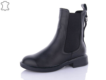Ботинки Qq Shoes 116 black в магазине Фонтан Обуви