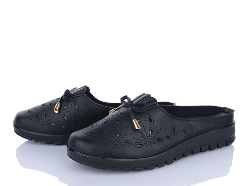 Шлепанцы Baolikang 001-1 black в магазине Фонтан Обуви