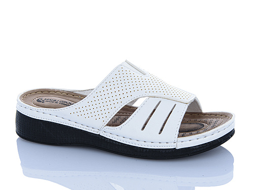 Шлепанцы Sali One 209-71 білий в магазине Фонтан Обуви