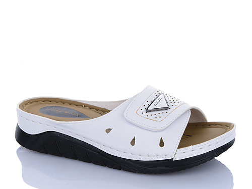 Шлепанцы Sali One 526 білий в магазине Фонтан Обуви