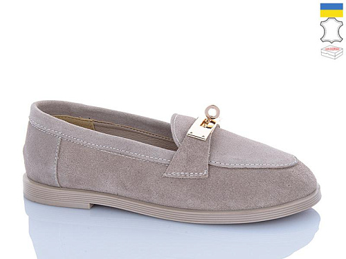 Туфли Garti 409 бежевий замш в магазине Фонтан Обуви