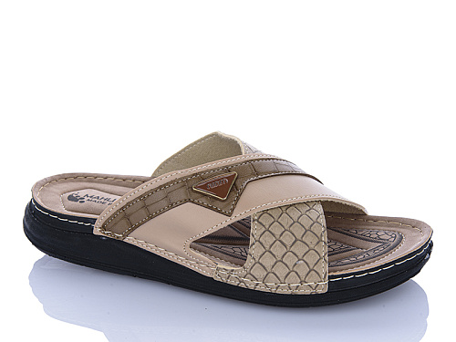 Шлепанцы Oskar 01-26 бежевий в магазине Фонтан Обуви