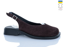 Босоножки Sali 171 шоколад з чор-п. в магазине Фонтан Обуви