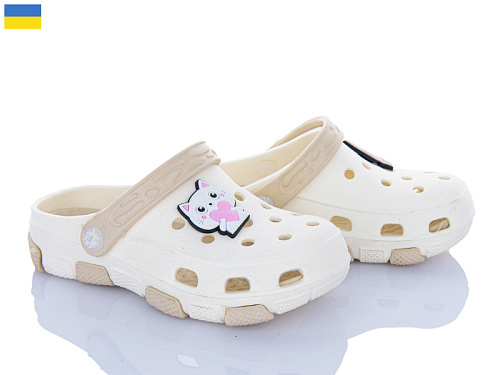 Кроксы Inblu 401 бежевий в магазине Фонтан Обуви