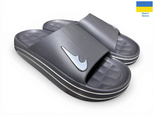 Шлепанцы Rai Shoes 513-18 графіт в магазине Фонтан Обуви